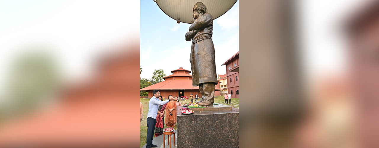 The All-Party Parliamentary Delegation, led by Hon’ble MP Mr. Sanjay Kumar Jha, visited Ramakrishna Mission Malaysia in Kuala Lumpur and a floral tribute offered at the statue of Swami Vivekananda